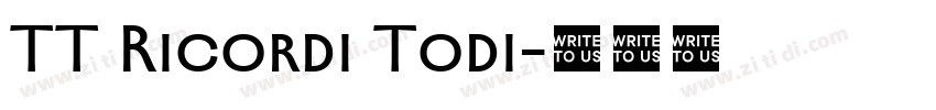 TT Ricordi Todi字体转换